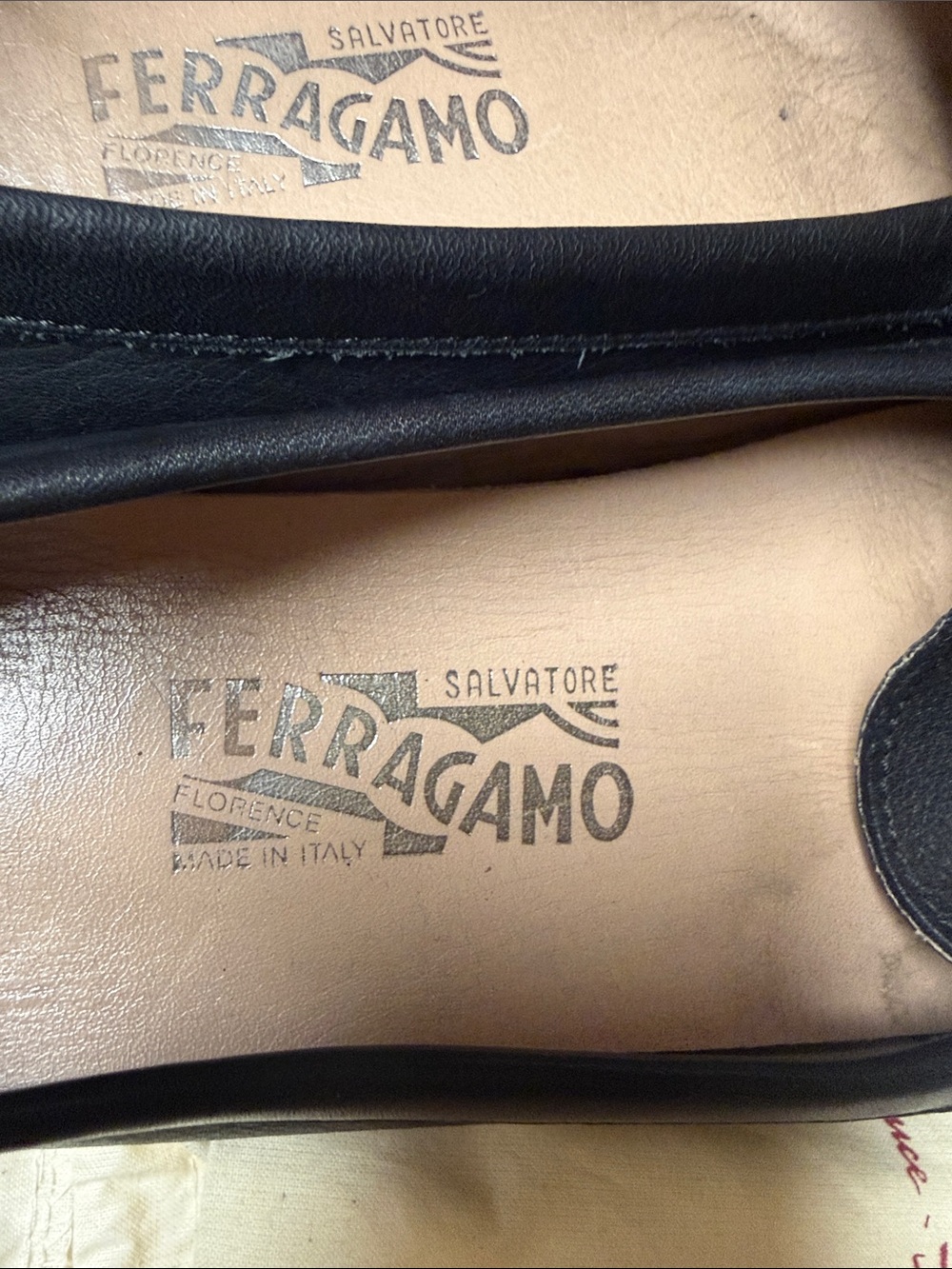 Salvatore Ferragamo Black Leather Bit Loafers with Gold-Tone Hardware - Picture 7 of 12